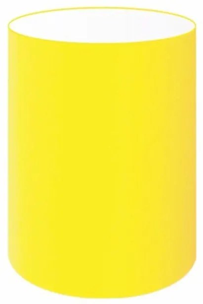 Cúpula abajur e luminária cilíndrica vivare cp-7004 Ø15x25cm - bocal nacional - Amarelo