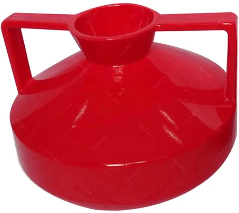 Vaso Spotlight Vermelho Grande em Cerâmica - Urban - 22,5x18,6 cm