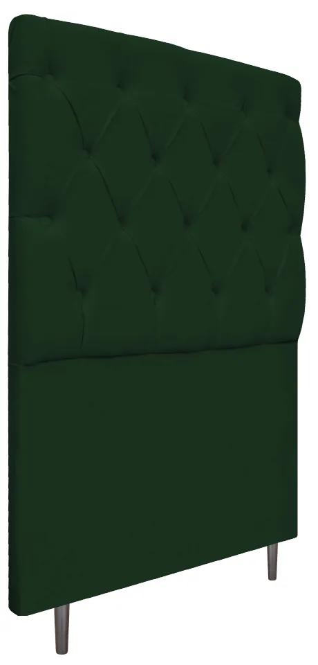 Cabeceira Estofada Liverpool 90 cm Solteiro Suede Verde - ADJ Decor