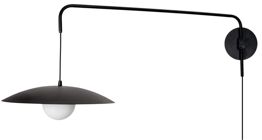 Arandela Zen 40X99,2X43,3Cm 1Xg9 Braço Haste E Cúpula Alumínio E Globo... (OL-F - Verde Oliva Fosco)