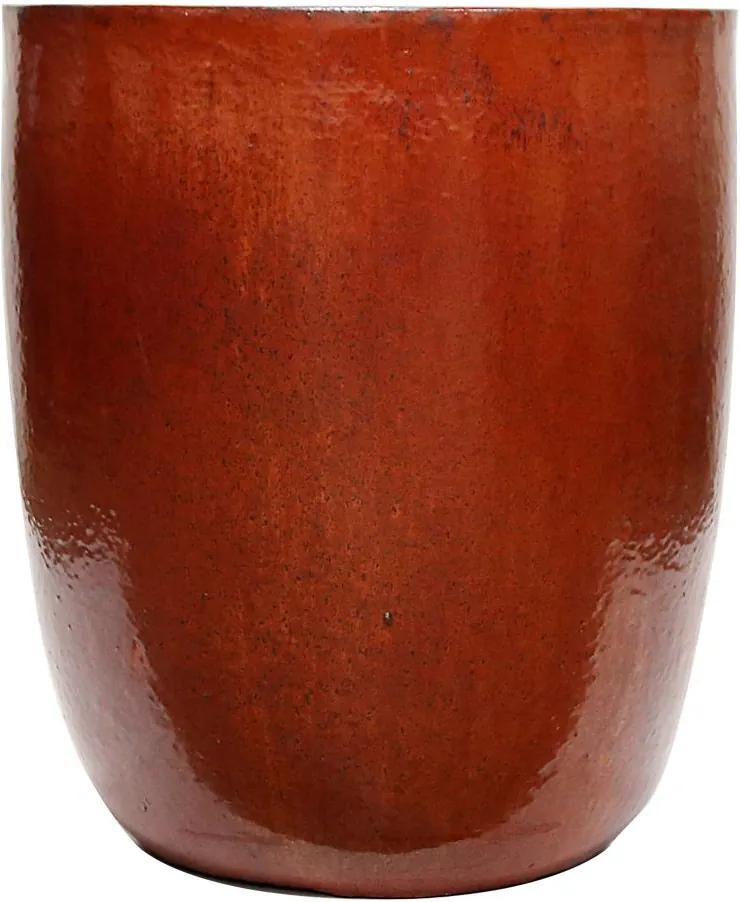 Vaso Vietnamita Cerâmica Importado U Planter Cobre D54cm x A68cm