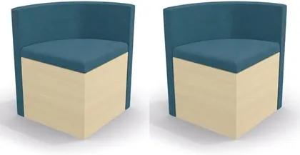 Kit 2 Cadeiras CAD108 para Sala de Jantar Pine/Azul - Kappesberg