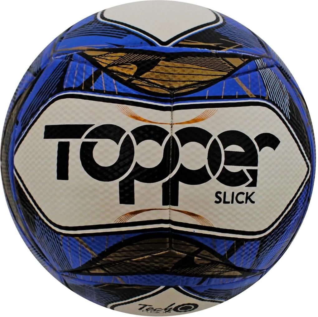 Bola Topper Futsal Slick Branco/Azul