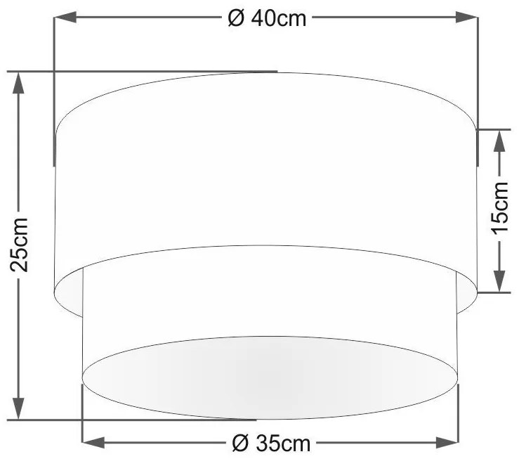 Plafon Para Corredor Cilíndrico SC-3045 Cúpula Cor Preto