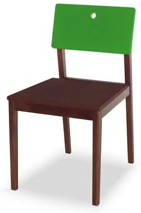 Cadeira Flip Cor Cacau Com Encosto Verde - 31133 Sun House