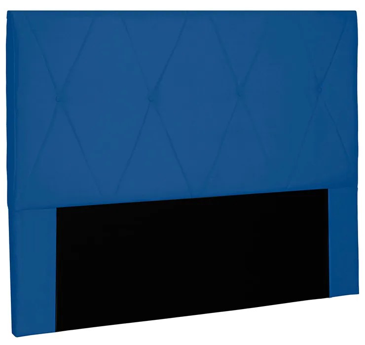 Cabeceira Aquilla Para Cama Box King 195 cm Suede - D'Rossi - Azul Marinho