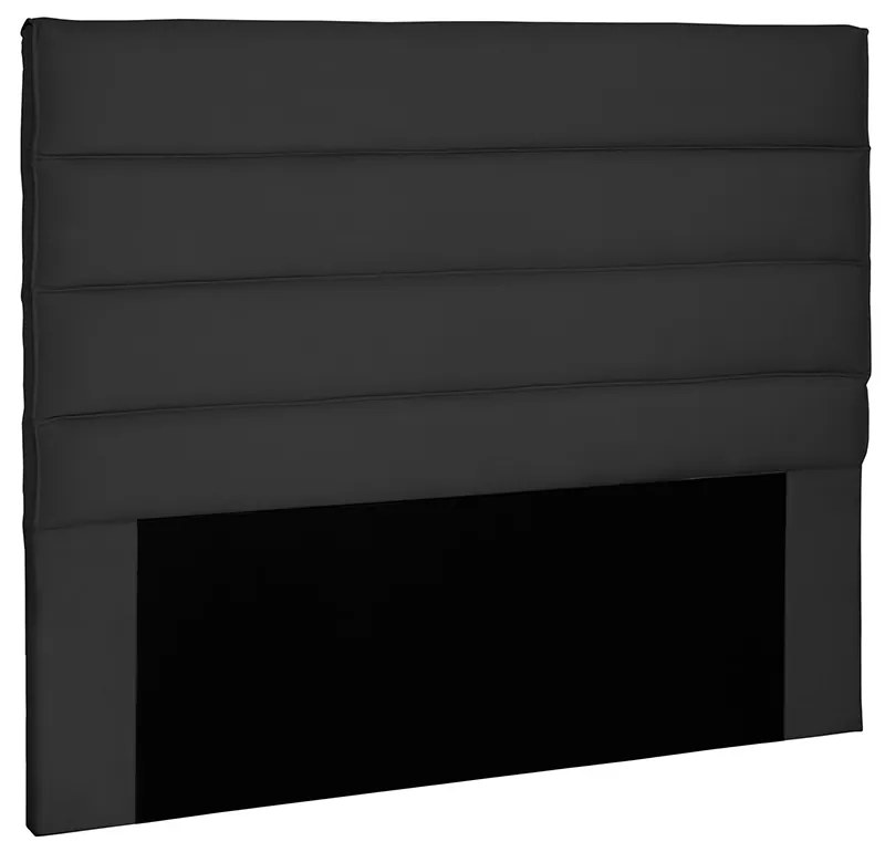 Cabeceira La Italiana Para Cama Box Solteiro 90 cm Suede - D'Rossi - Preto