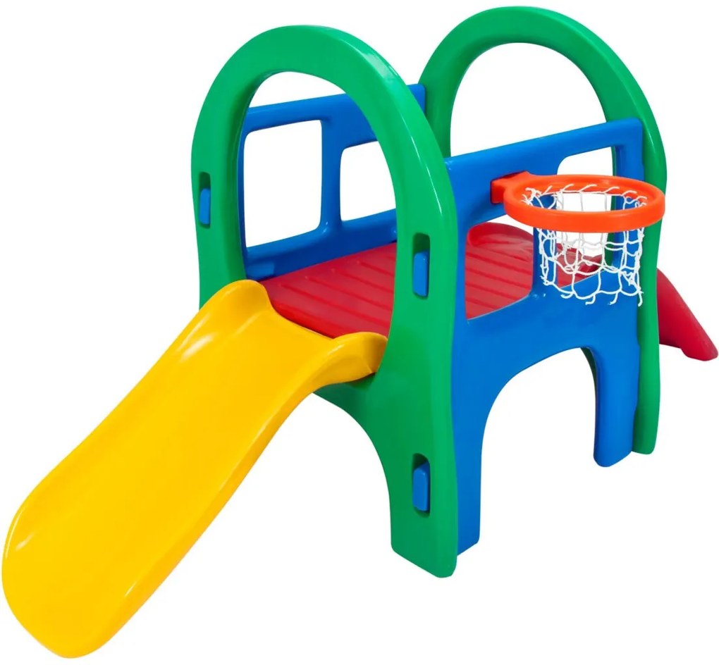 Escorregador Baby Play - Alpha Brinquedos Amarelo/Verde