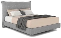 Cama King Flutuante Com Cabeceira 195cm Lyra S05 Linho Cinza - Mpozena