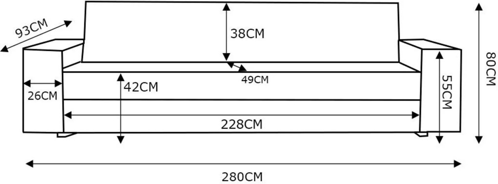 Sofá 4 Lugares Sala de Estar Pés Madeira 280cm com USB Minsque Couro Camel - Gran Belo