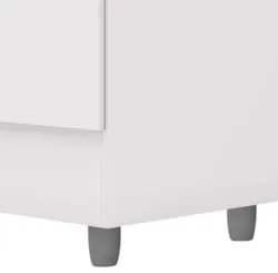 Guarda Roupa Solteiro 103cm Com 4 Portas Ideal Flex Branco - Vila Rica