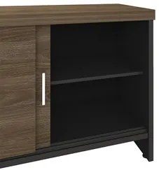 Conjunto Escritório Home Office 5 Peças Corp A06 Charuto/Preto - Mpoze