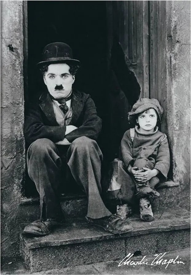 Poster Charlie Chaplin Doorway 60x90cm Com/sem Moldura