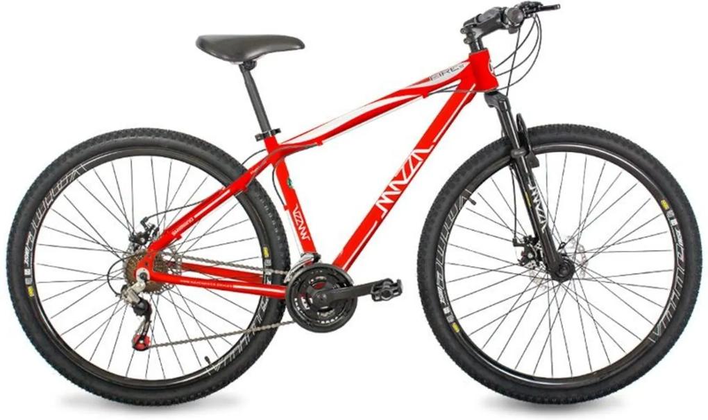 Bicicleta Mazza Bikes Fire - Aro 29 Disco - Shimano 21 Marchas - Mzz-200 Vermelho