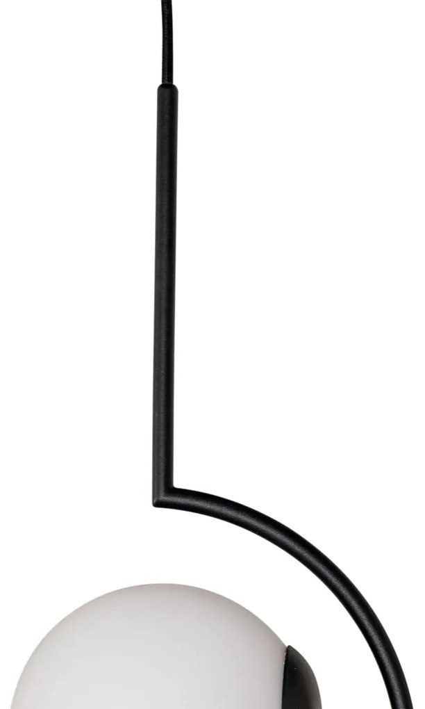 Pendente Allen 12X16,6X35,5Cm 1Xe27 Mini Bulbo G45 Alumínio E Globo Ø1... (BT - Branco Texturizado, FOSCO)