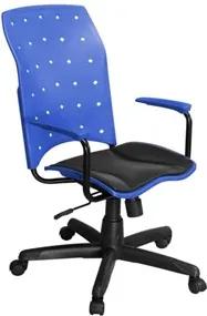 Cadeira de Escritório Iso Presidente Giratória Azul - Pethiflex
