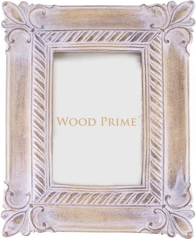 Porta-Retrato 10x15 Fleur-De-Lis Marrom - Wood Prime 35212