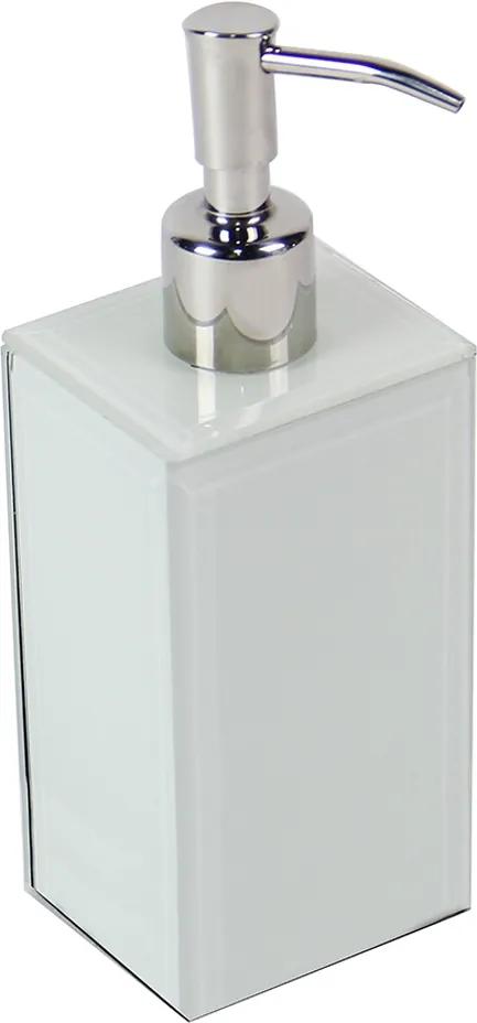 porta sabonete líquido DOMINGOS vidro 18cm ilunato KV0136