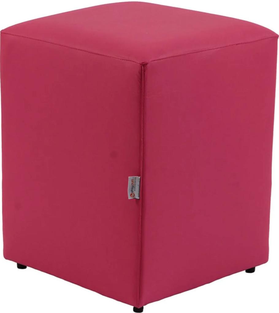 Puff Cubo Madeira Pop Rosa  Stay Puff
