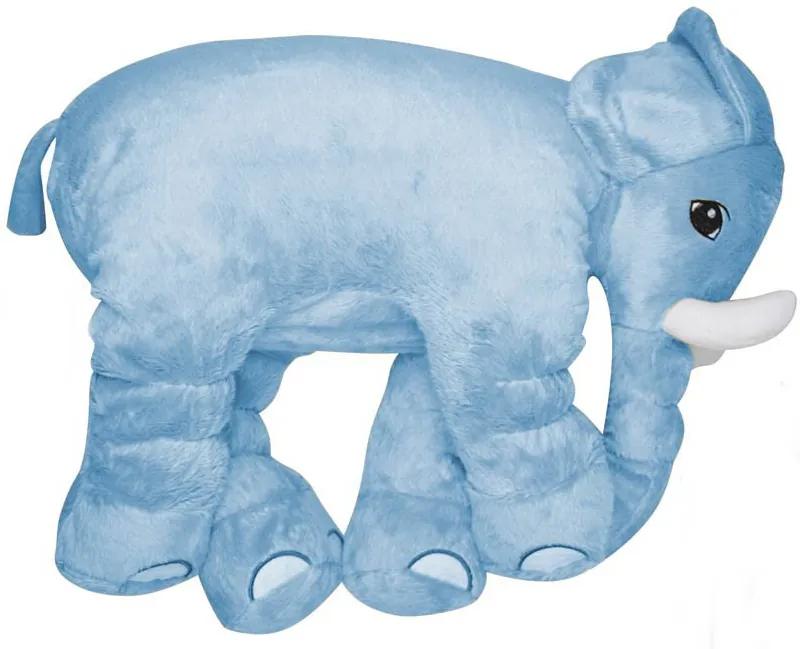 Almofada Elefante de Pelúcia Soft Média Azul