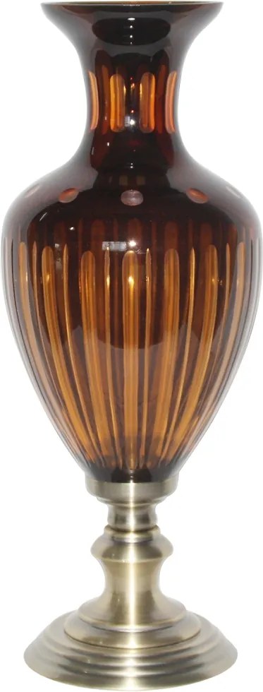 vaso MOOB vidro âmbar 48cm Ilunato AE0243