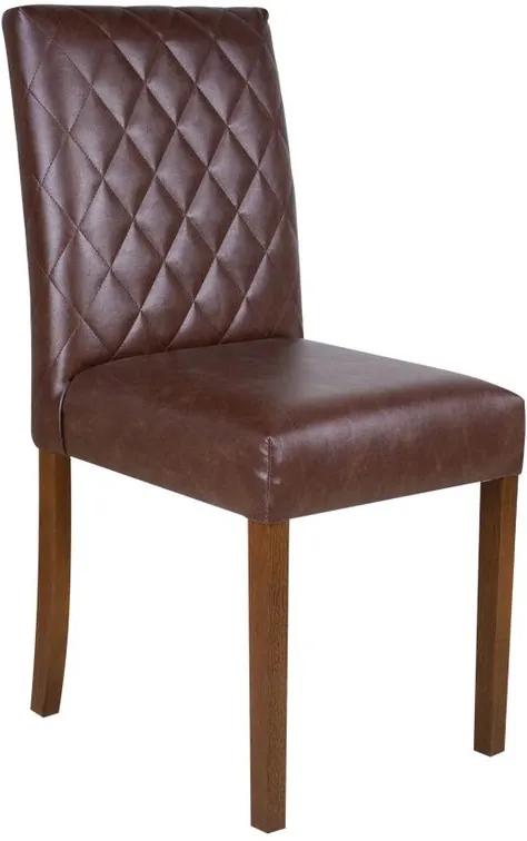 Cadeira de Jantar Estofada Beliz Capuccino - Wood Prime PTE 38461