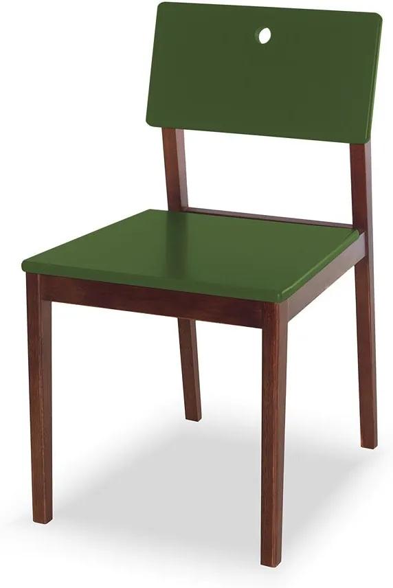 Cadeiras para Cozinha Flip 81 cm 921 Cacau/Verde Musgo - Maxima