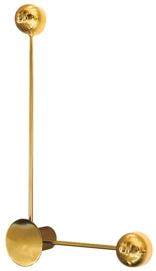 Arandela Conchiglia 2Xpci Led 5W 37X63X9Cm | Usina 5797/41E (MR-T - Marrom Texturizado, 220V)