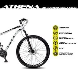 Bicicleta Athena Aro 29 Aço 21v Suspensão Dianteira Freio Mecânico Bra