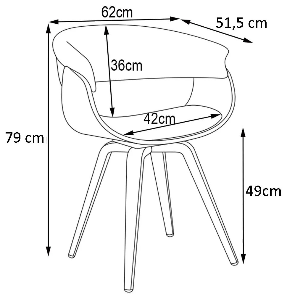 Cadeira Giratória Decorativa para Escritório Home Office Ohana PU Sintético Preto G56 - Gran Belo