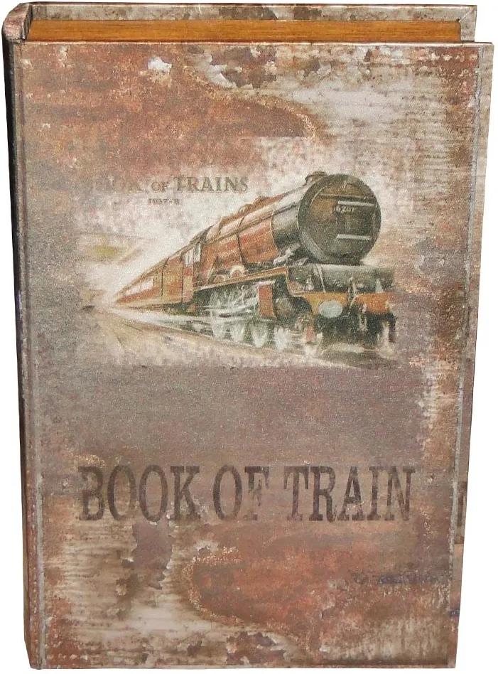 Conjunto Book Box 2 Peças Seda Book Train Oldway - 33x22 cm