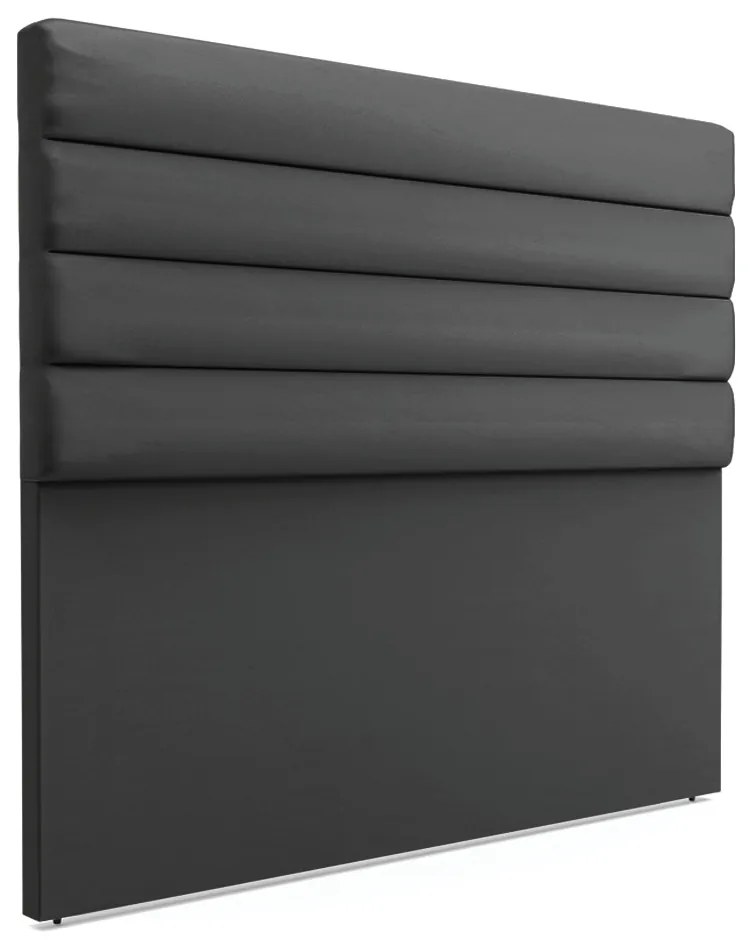 Cabeceira California Para Cama Box Casal 140 cm Corino Preto - D'Rossi