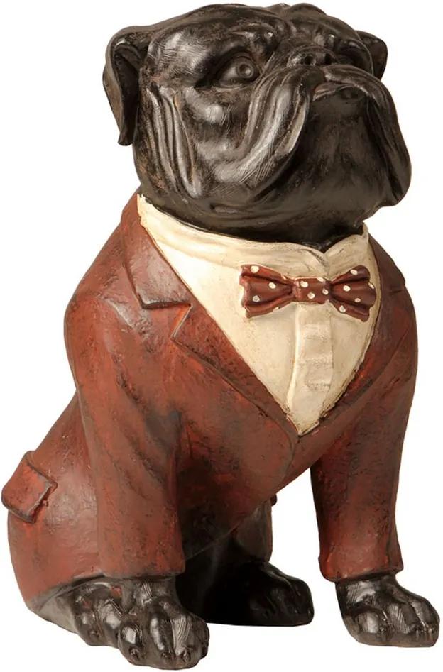 Escultura Decorativa de Resina Cachorro Jack Médio