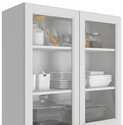 Armário de Cozinha Modulado 5 Peças Com Tampo CJ3 Duna P09 Branco - Mp