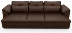 Sofá Retrátil 3 Lugares Para Sala 257cm Dijon Couro Caramelo S07 - Mpo