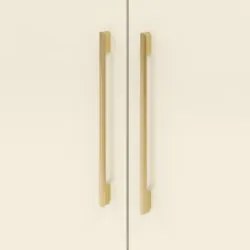 Guarda Roupa Casal 223cm Com Espelho Pernambuco Nature/Champanhe - Vil