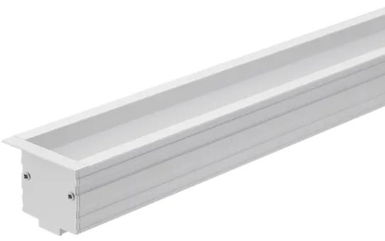 Perfil Led Embutir Aluminio Branco 23w 2700k 1m Archi