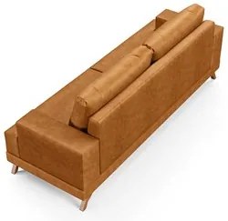 Sofá 2 Lugares 160cm Living Pés Curvos Santi D05 Sintético Whisky - Mp