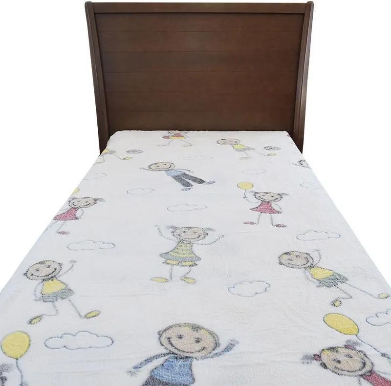 Cobertor em Microfibra Infantil - Menininhos e Menininhas - Sultan