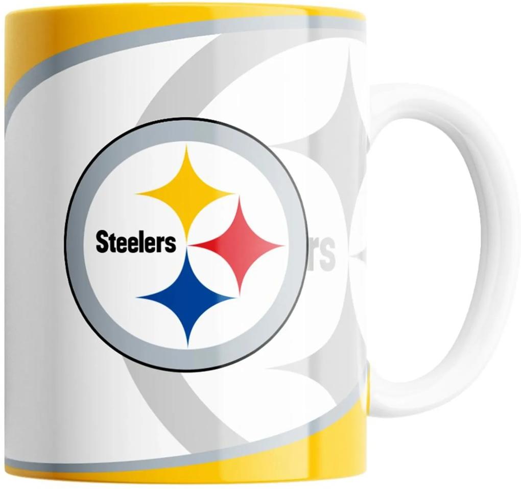 Caneca NFL Pittsburgh Steelers de Porcelana 325ml