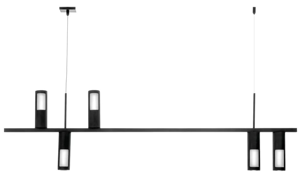 Pendente Pipeline 34X5,5X120Cm Metal Alumínio 5Xmr11 - Old Artisan Pd-... (DOURADO FOSCO)