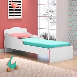 Mini Cama Infantil Doce Sonho com Colchão D20 Branco/Rosa - Qmovi