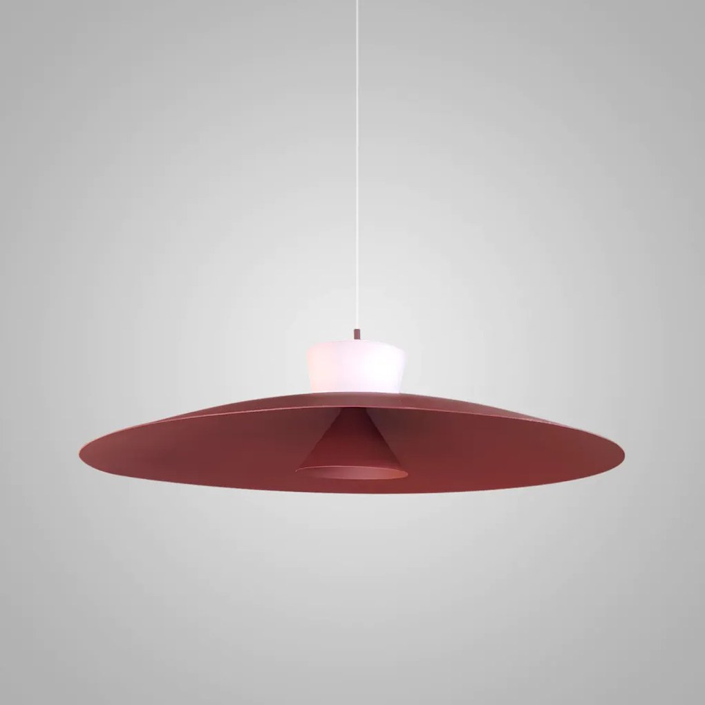 Pendente Rebatedor E Pontual Ø60X30Cm Disco Curvo Alumínio 01Xled 9W 2... (DOURADO FOSCO, 110v)