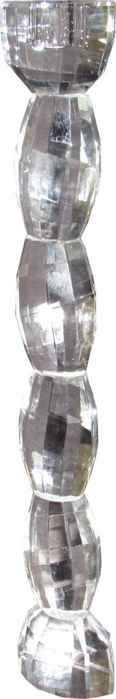 Castiçal Clássico em Cristal 42 cm x 8 cm