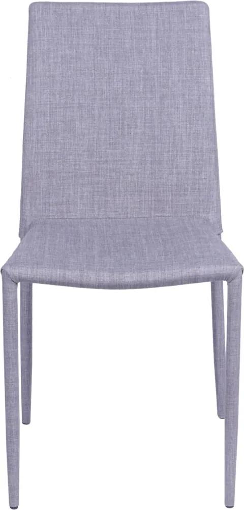 Cadeira de Jantar Toda Revestida em Tecido OR-4403 - OR Design - Cinza