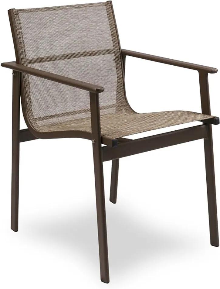 Cadeira Tebas em Alumínio C/Tela Sintética Transparente