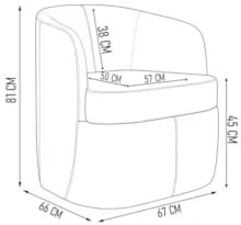 Kit 2 Poltronas Giratória Decorativa para Sala Dandara Z08 Veludo Cinz