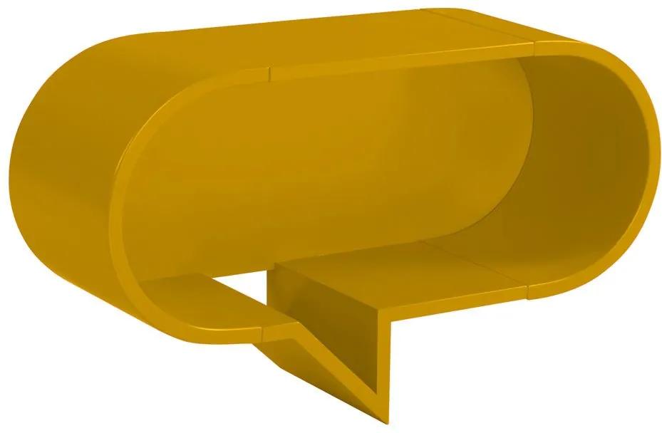 Prateleira Decorativa Oval Cartoon 823 Amarelo - Maxima