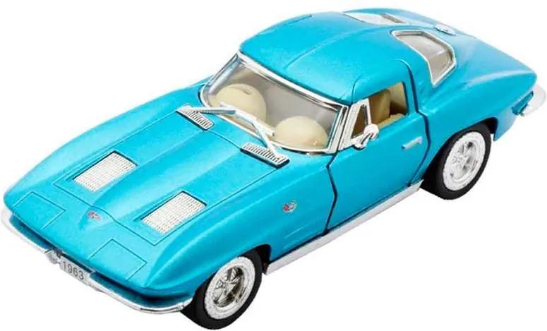 Miniatura 1963 Corvette Sting Ray Escala 1:36 Azul