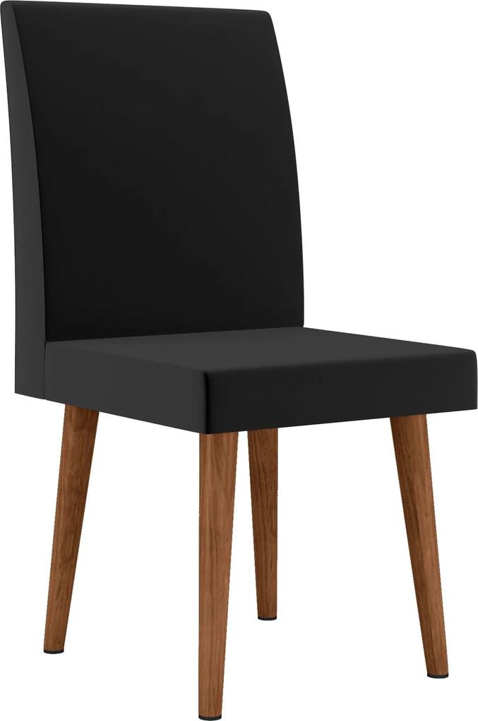 Cadeira Jade Preta com Pés Palito – RV Móveis